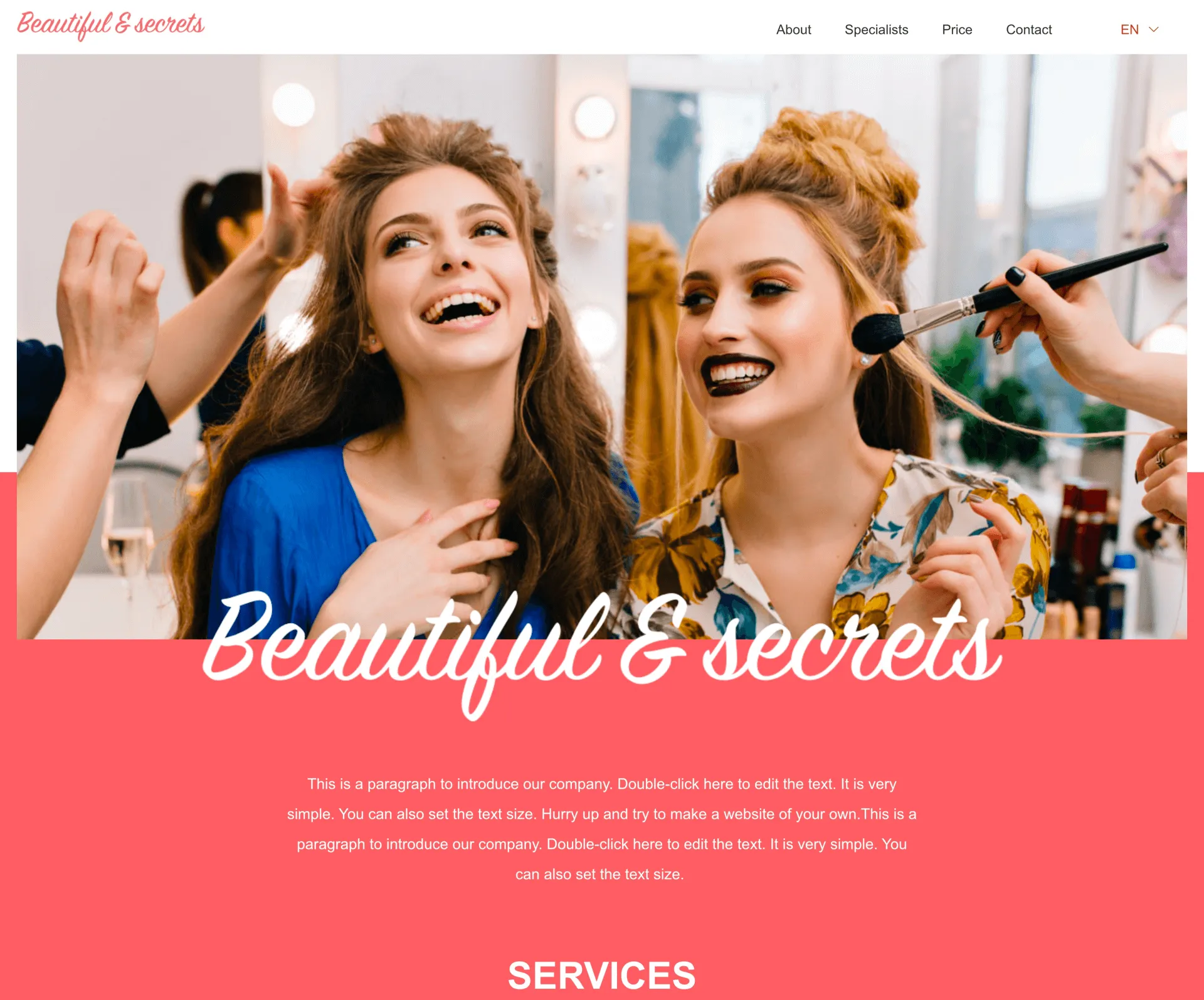 Beauty Website